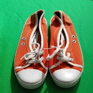 Orange Canvas Kids Shoes